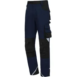 Nitras, Arbeitshose, MOTION TEX PLUS, lange Arbeitshose, marineblau / schwarz (Farbcode: 2110), 280 g/qm, atmungsa (54)