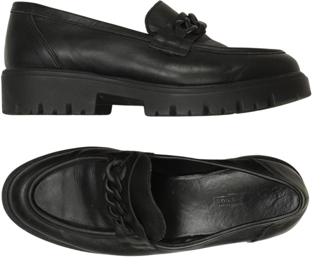 5th Avenue Damen Halbschuh, Schwarz, Gr. EU 39, Leder - Second Hand