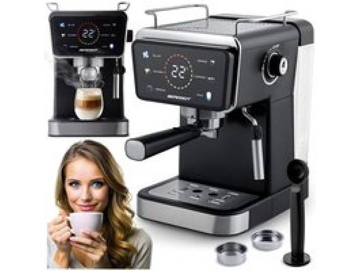 Machine à café à piston - BERDSEN - Berdsen BD-771 - 20 bars - Écran tactile - Mousseur à lait intégré - Réservoir 1 5 l