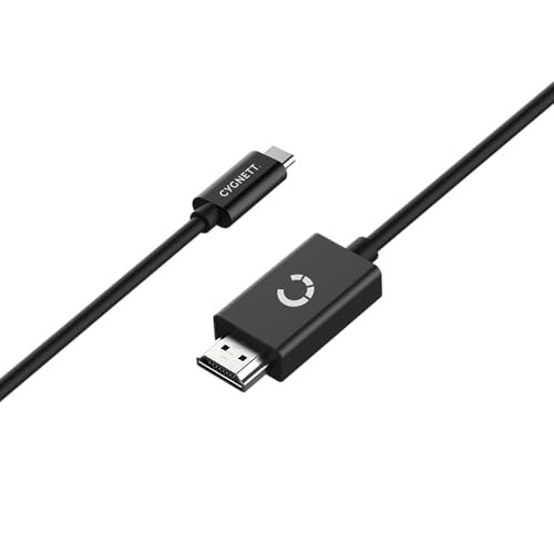 Cygnett Essentials USB-C naar HDMI 4K kabel, 1,8m, zwart