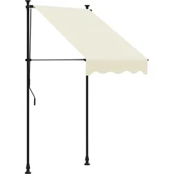 vidaXL Markise Einziehbar Creme 100x150 cm Stoff und Stahl