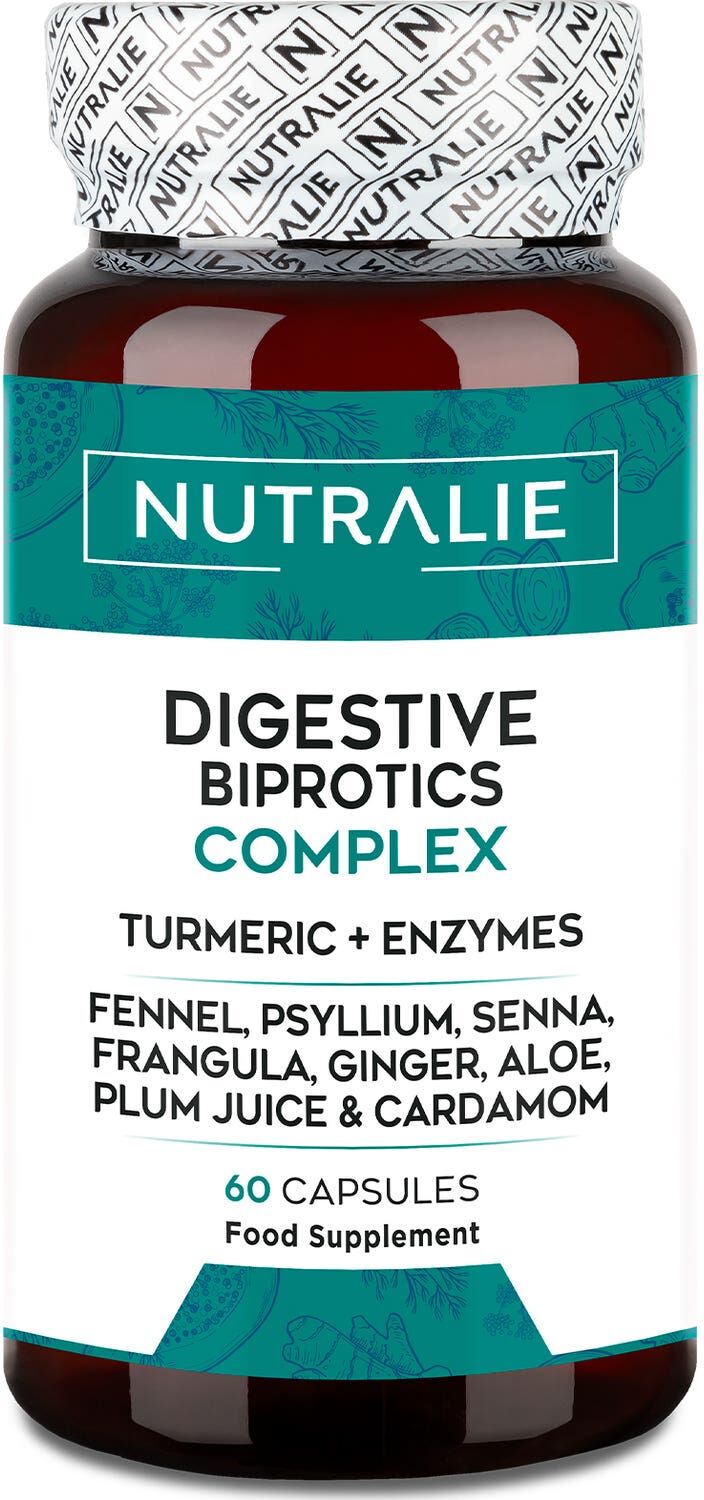 Nutralie Probiótico Digestivo Complex Cúrcuma + Enzimas Digestivas 60 caps