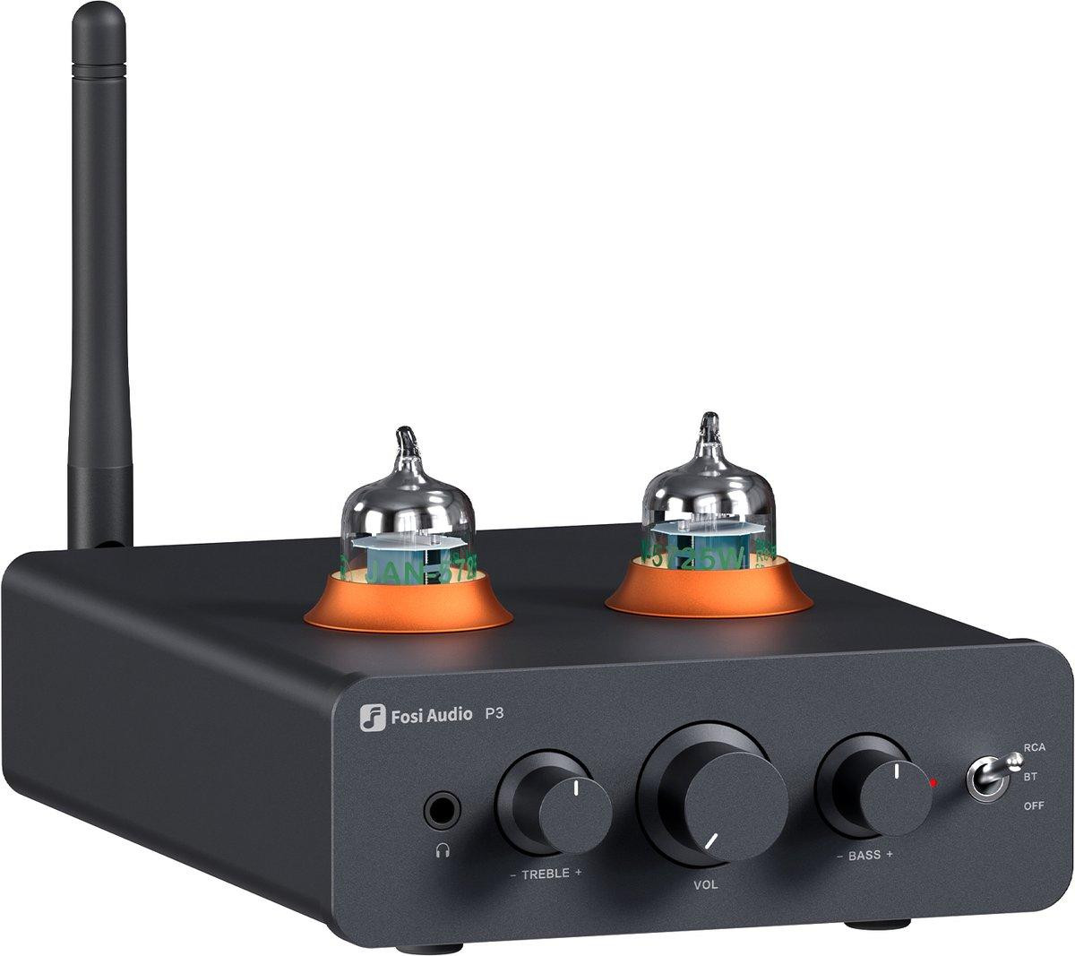 Fosi Audio P3 Hoofdtelefoonversterker en buizenvoorversterker met Bluetooth