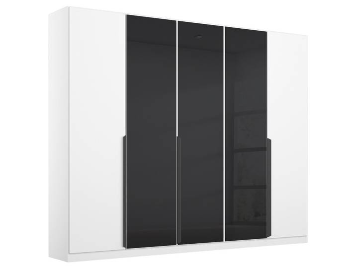 Drehtürenschrank Artemis Anthrazit, Weiß