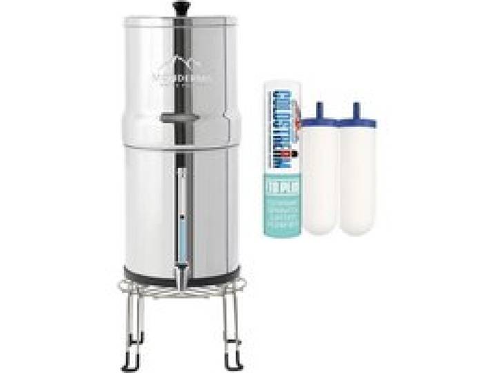 Monderma Big 8.5L - inclus filtres 2 FTO+ 1 base inox 1 robinet avec vue