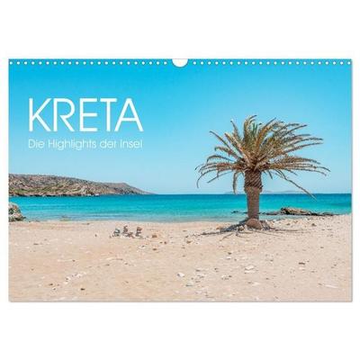 Kreta - Die Highlights der Insel (Wandkalender 2027 DIN A3 quer), CALVENDO Monatskalender