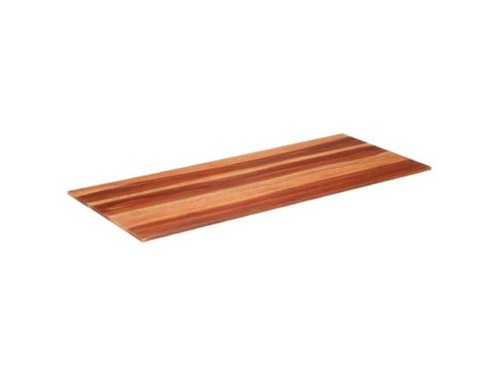 GKHPYURE Tischplatte aus massivem Akazienholz, 15-16 mm, 60 x 140 cm Massives Akazienholz, Hochglanzlackierung, 2 Teile, Holzständer, Esszimmer