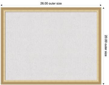 Amanti Art Cloud Dancer Canvas Magnetic Board, Florence Framed Memo Board
