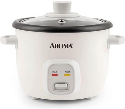 Aroma Housewares 4-Cups (Cooked) 1Qt Rice & Grain Cooker ARC-302NG Refurbished