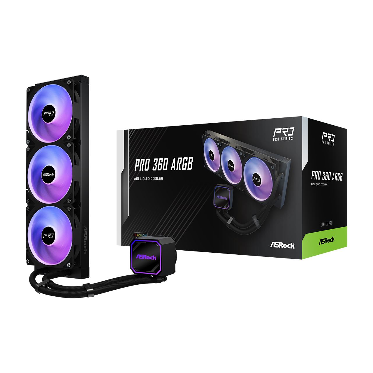 ASRock Pro 360 ARGB schwarz All-in-One