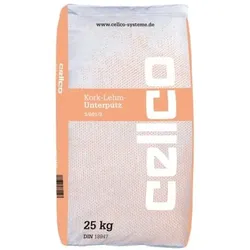 Cellco Kork-Lehm-Unterputz - 25 kg Sack