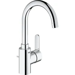Waschtischmischer Eurostyle Cosmopolitan L-Size, seitliche Betätigung, schwenkbar (Ausführung: Waschtischmischer GROHE Serie Eurostyle Cosmopolitan verchromt schwenkbar mit Zugstangen-Ablaufgarnitur)