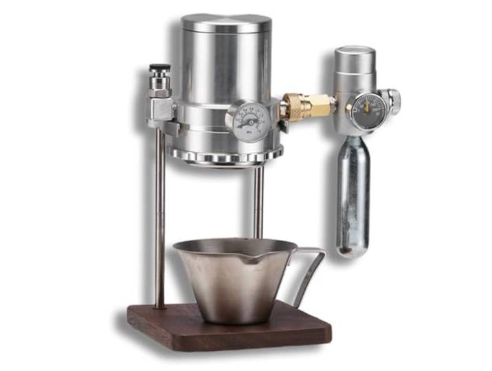 GZPKJ Pneumatische Kaffeemaschine, Manuelle Espressomaschinen, Pneumatische Extraktion, Intelligente Luftdruckeinstellung, Für Camping Im Freien, Cappuccino, Latte, Zuhause
