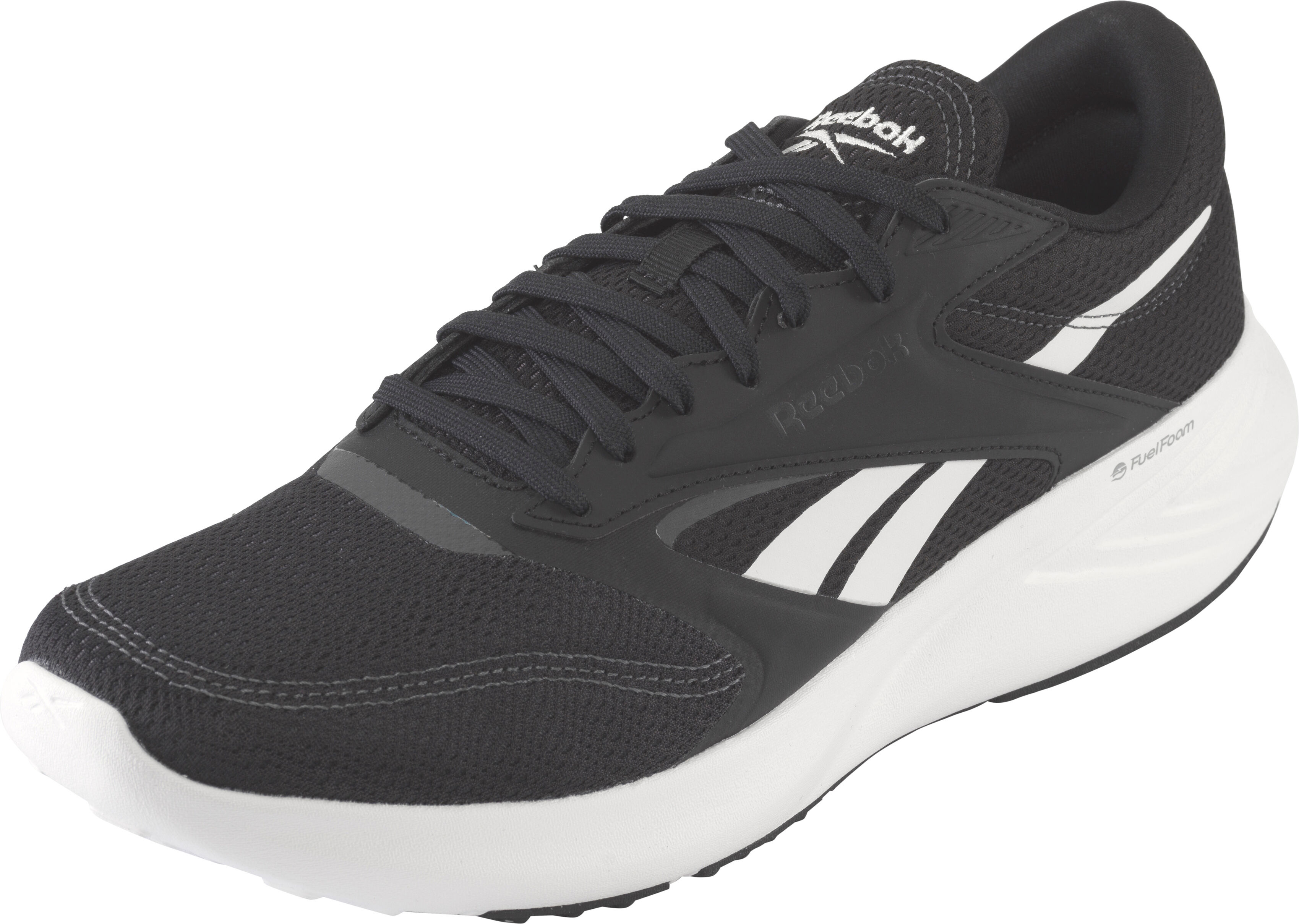 Laufschuh REEBOK "ENERGEN TECH 2", Damen, Gr. 42, schwarz-weiß (schwarz, grau 6, weiß, grau 5), Synthetik, Textil, Schuhe Laufschuh