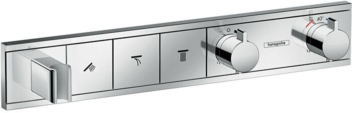 Hansgrohe RainSelect Brausethermostat 15356000 chrom, für 3 Verbraucher