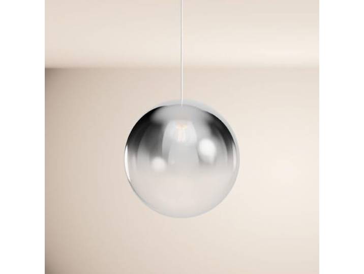 s.luce Orb Glaskugel Galerieleuchte 5m Abhängung Weiß Galerielampe Hängelampe Orb/Farbverlauf, Farbe:Rauch Verlauf, Größe:Ø 50cm