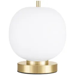 Nova Luce 9624084 Lato E14 Tischleuchte Gold, Weiß