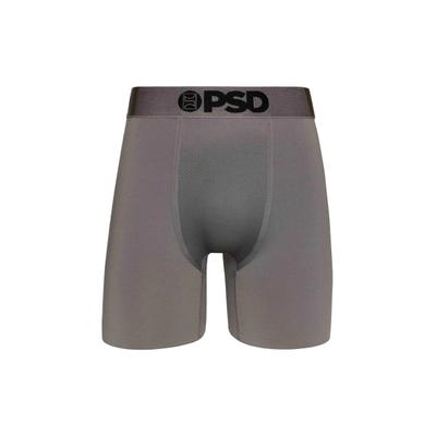 Boxershorts PSD "PSD GUN METAL SLD", Herren, Gr. XXL, 1 Stk., grau (gray), 88% Polyester, 12% Elasthan, Unterhosen