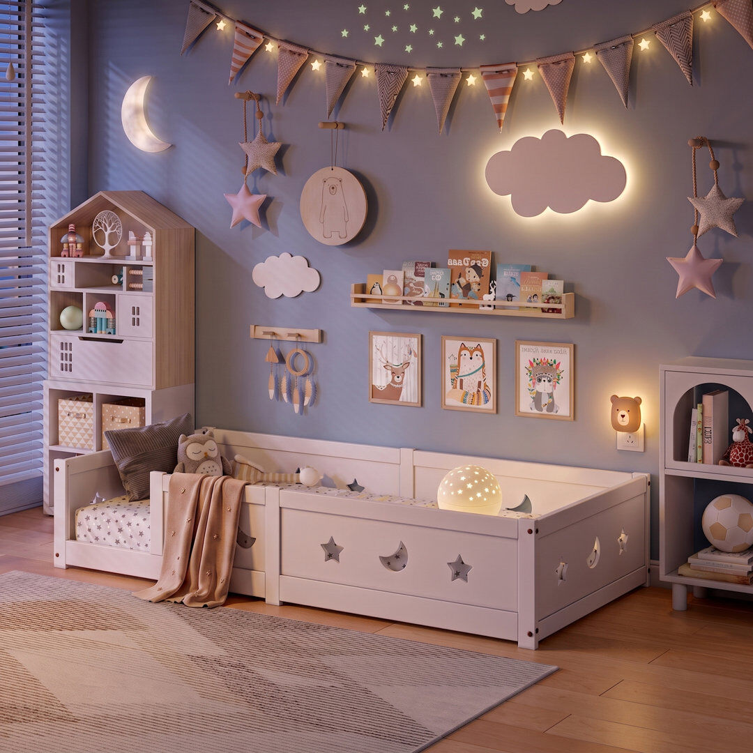 17 Stories Bed Frame White 120 x 200cm
