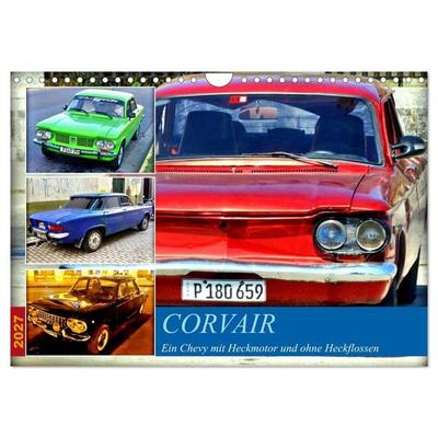 CORVAIR - Ein Chevy mit Heckmotor und ohne Heckflossen (Wandkalender 2027 DIN A4 quer), CALVENDO Monatskalender