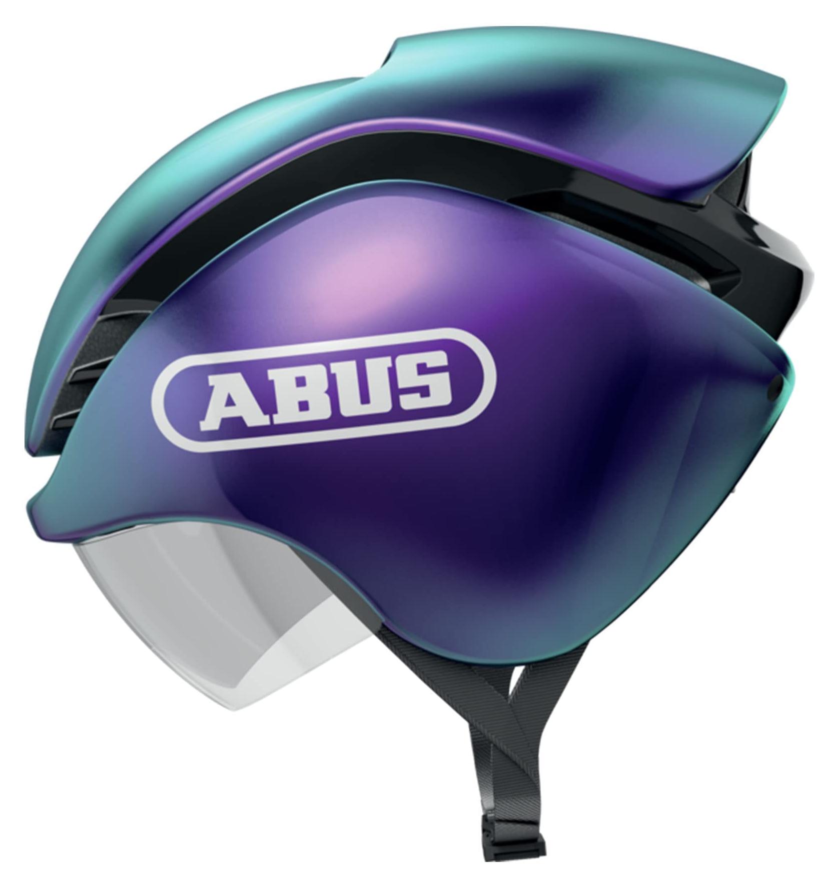 ABUS Fahrradhelm GameChanger Tri - für Triathleten und Rennradfahrer - Aerodynamik für Bestzeiten - für Damen und Herren - Lila, Größe M
