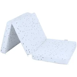 Kikkaboo Babybett-Faltmatratze Bear with me 120 x 60 x 5 cm Bezug 100% Baumwolle blau