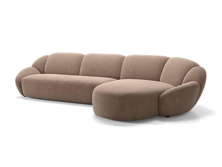 Stoff Ecksofa CAPRI L-Form Designgarnitur Eckcouch Polsterecke Designer Couch