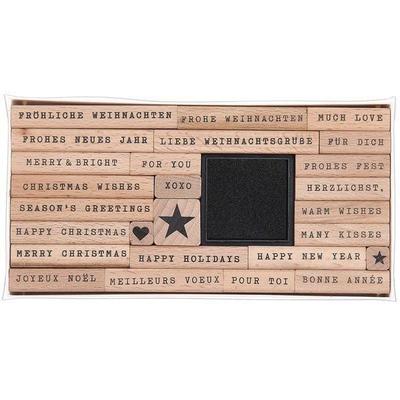 Stempelset Merry Christmas, Typewriter, 26 Stempel