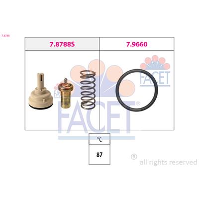 FACET Thermostat, Kühlmittel 7.8788 für Skoda