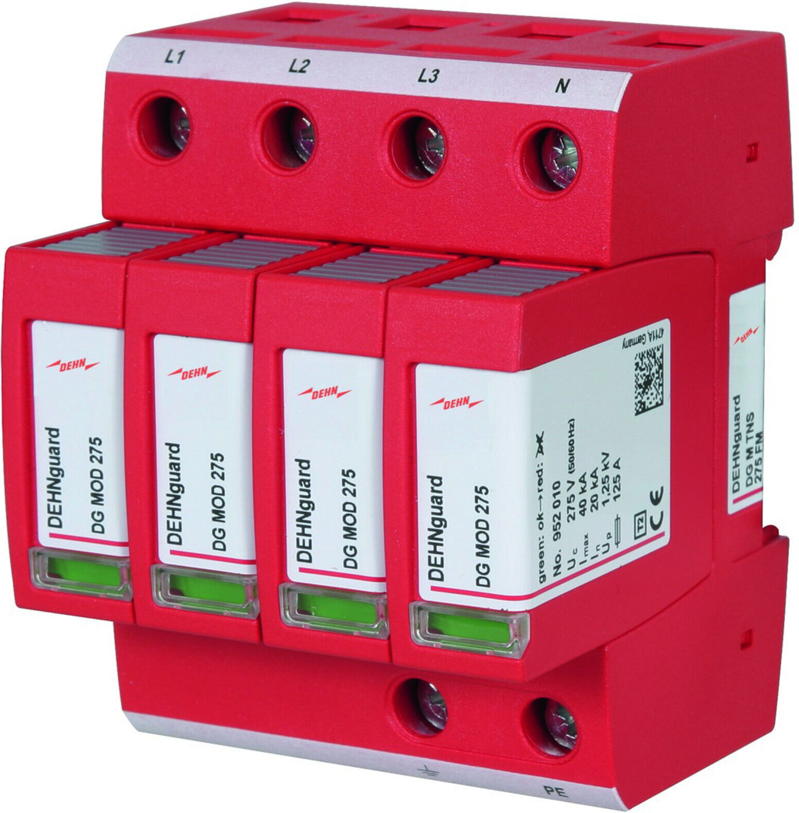 DEHN ÜS-Ableiter DEHNguard 230/400V,IP20,Typ2 DG M TNS 275 FM ; Dehn & Söhne (952405)