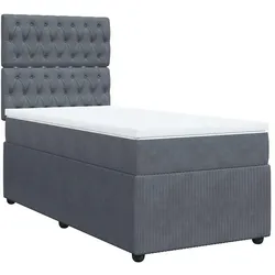 vidaXL, Boxspringbett, Erdmute (Knopfheftung Design) (80 x 200 cm)