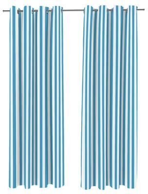 Jordan Manufacturing "54"" x 96"" Grommet Semi-Sheer Outdoor Curtain Panel (Set of 2) - 96'' L x 54'' W x 0'' H"