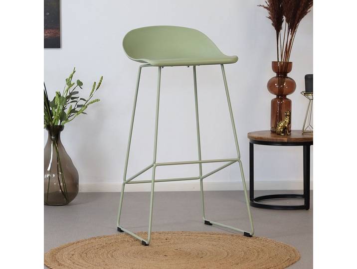 Barhocker Ellen skandinavisches Design grün 76 cm