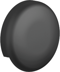 Interrupteur de tuyau Dornbracht 36150970-33 rosace 70 mm, noir mat