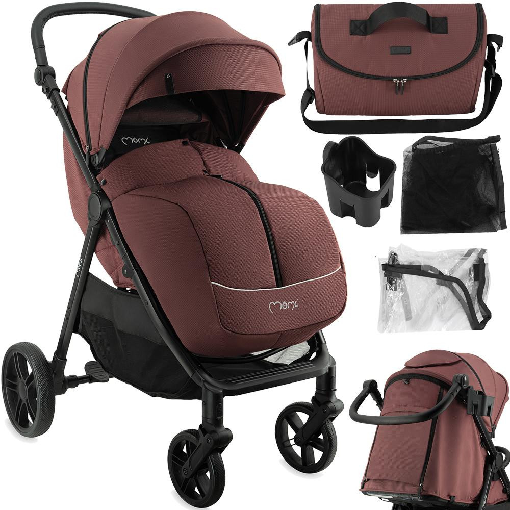 MoMi Clara kinderwagen - Bordeauxrood