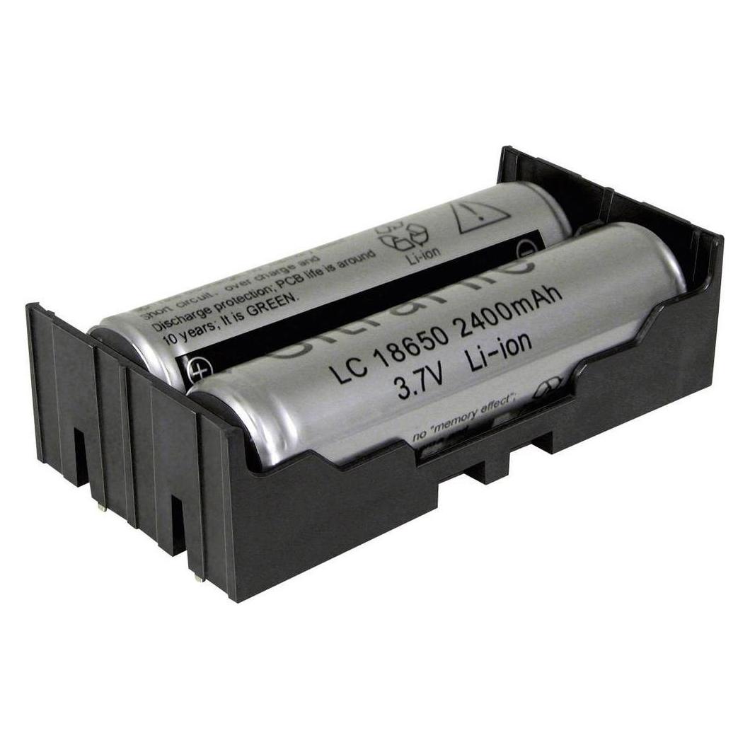 Memory Protection Devices Batteriehalter Pin für 2 LiIon-Zellen THT (BK-18650-PC4)