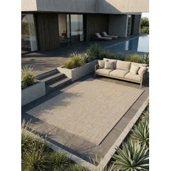Outdoorteppich ALSTER, einfarbig, Beige, 80 x 250 cm