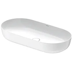 Duravit Luv Aufsatzwaschtisch 0379802600 weiß/weiß Seidenmatt, 80x40cm, geschliffen