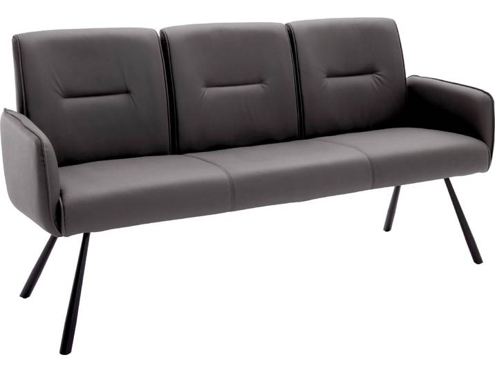 Sitzbank DELANE, anthrazit, Microfaser
