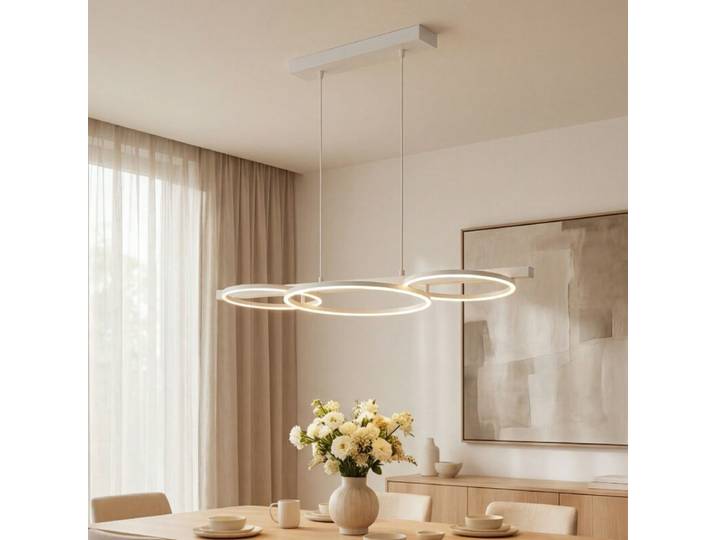 Liadomo Pendelleuchte Sintra, Weiß, 3-Stufen-Dimmer 3-flammig,