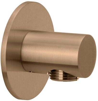 Herzbach Design iX PVD Brauseanschlussbogen 21.995100.1.39 Copper Steel, Rosette d= 70mm