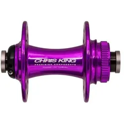 Chris King R45 Disc Centerlock Nabe VR, 100x12mm, 28 L., Edelstahl-Lager, 3D violet