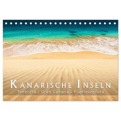 Die Kanarische Inseln Teneriffa, Gran Canaria und Fuerteventura (Tischkalender 2027 DIN A5 quer), CALVENDO Monatskalender