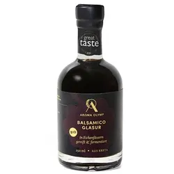 AROMA OLYMP Bio Balsamico Glasur aus Kreta im Eichenfass gereift Inhalt 250ml