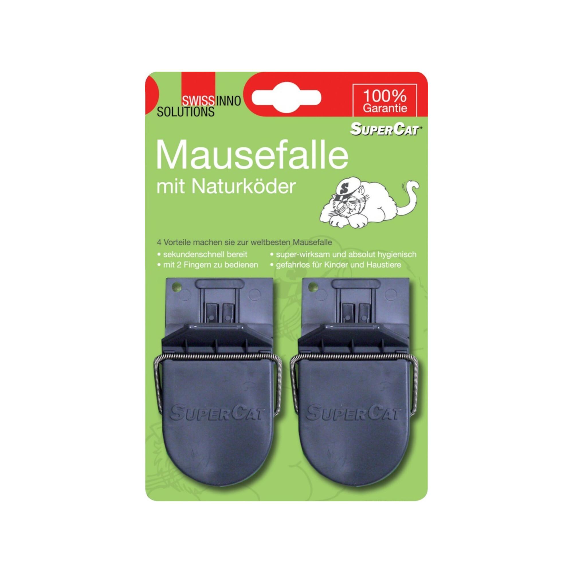 SWISSINNO Mausefalle Supercat 2er inkl. Köder Solution (1 000 018)