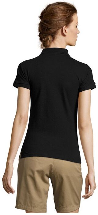 Polo personnalisable femme PEOPLE PEOPLE noir