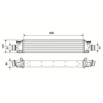 VALEO Ladeluftkühler 822972 für GMC