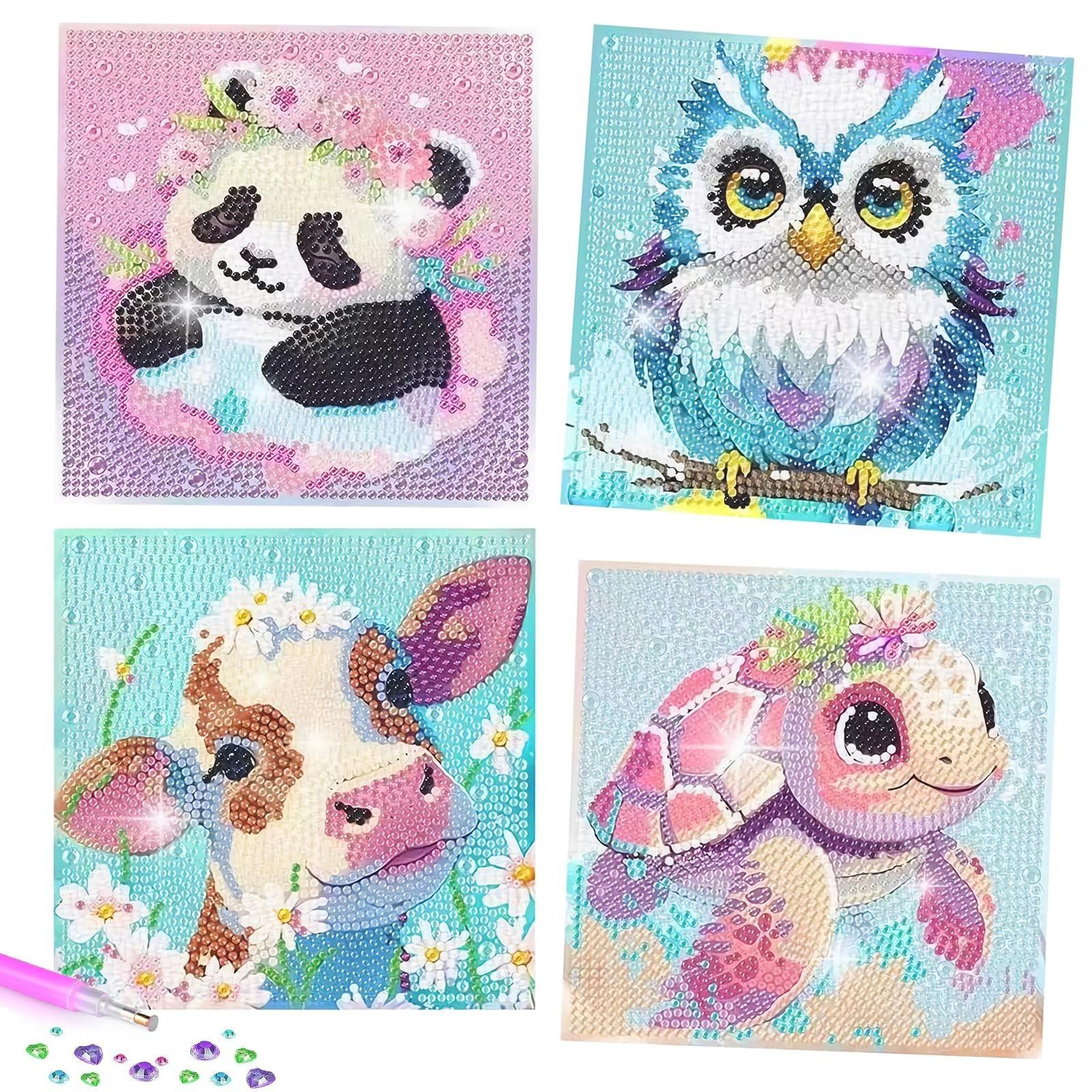 Set van 4 Diamant Schilderen voor Kinderen