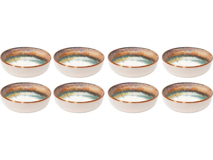 Kare Design Schüssel Laguna Blau Ø18cm, Steingut, (Set, 8-tlg), aus Steingut