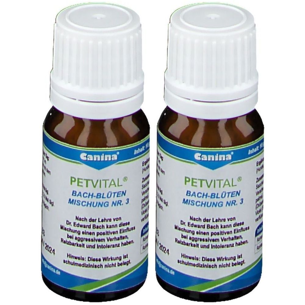 Petvital Bachblüten Nr.3 Globuli vet. 2x 2x10 g